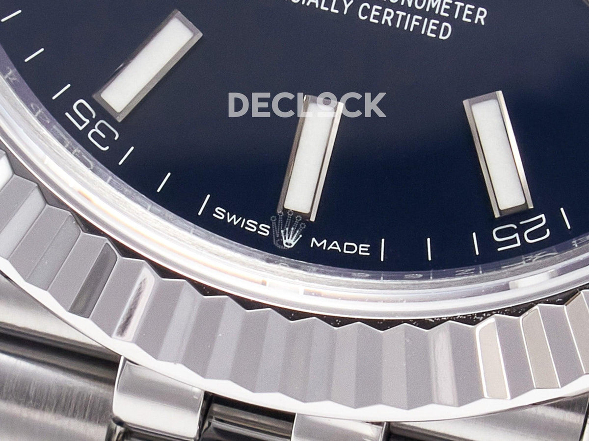 Replica Rolex DateJust 41 126334 904L SS VSF 1:1 Best Edition Black Dial on Oyster Bracelet VS3235 V2 |  Declock.
