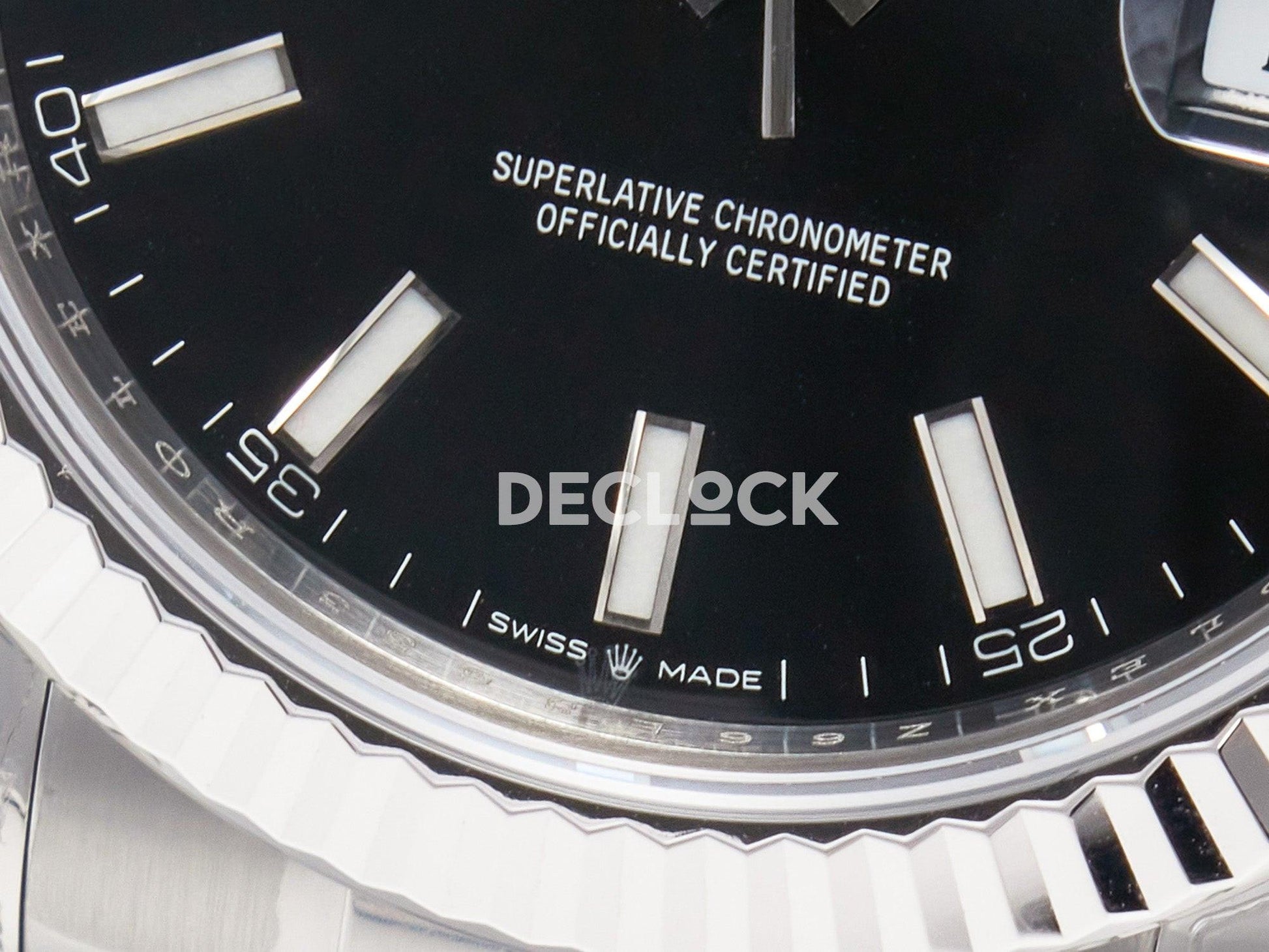 Replica Rolex DateJust 41 126334 904L SS VSF 1:1 Best Edition Black Dial on Oyster Bracelet VS3235 V2 |  Declock.