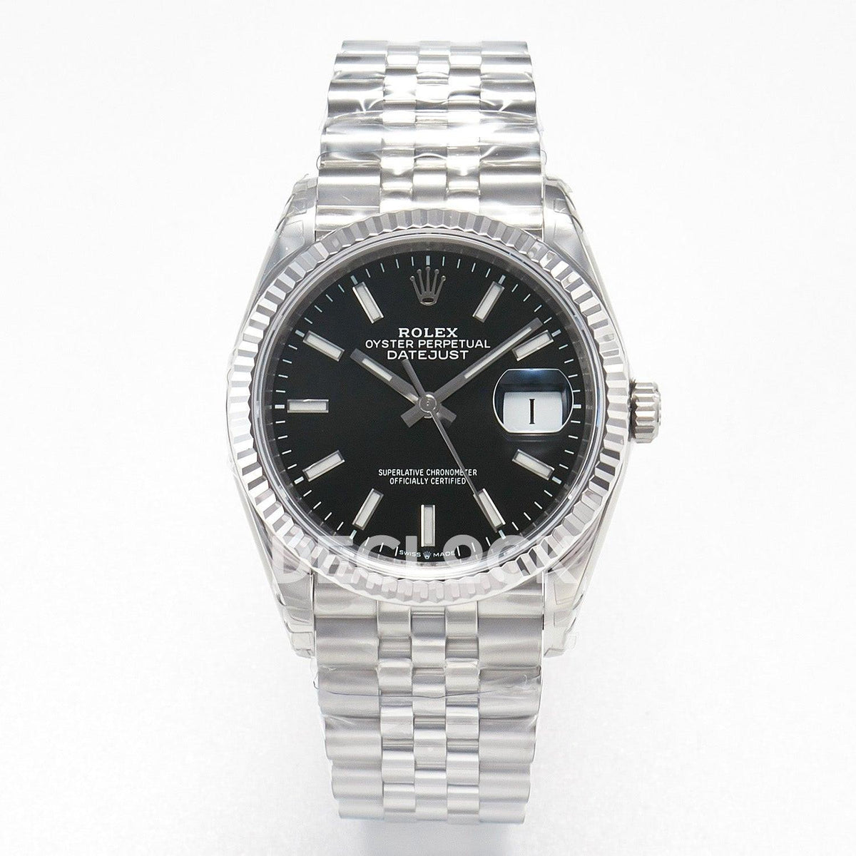 Replica Rolex DateJust 36 SS 116234 VSF 1:1 Best Edition 904L Steel Black Dial on Jubilee Bracelet VS3235 |  Declock.