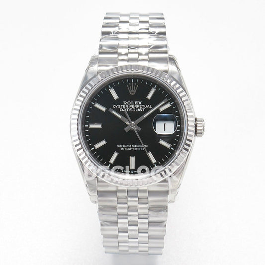 Replica Rolex DateJust 36 SS 116234 VSF 1:1 Best Edition 904L Steel Black Dial on Jubilee Bracelet VS3235 |  Declock.