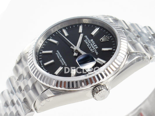 Replica Rolex DateJust 36 SS 116234 VSF 1:1 Best Edition 904L Steel Black Dial on Jubilee Bracelet VS3235 |  Declock.