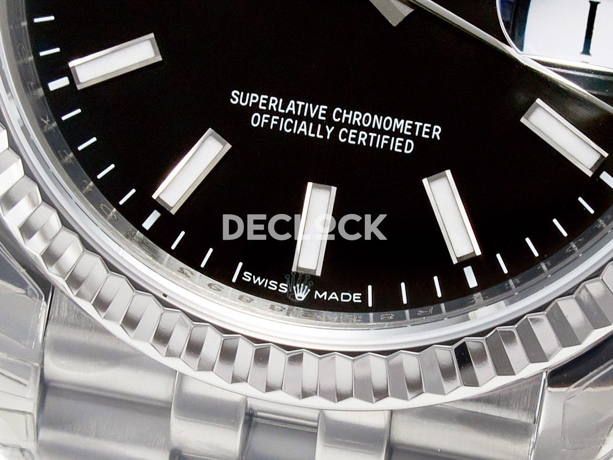 Replica Rolex DateJust 36 SS 116234 VSF 1:1 Best Edition 904L Steel Black Dial on Jubilee Bracelet VS3235 |  Declock.