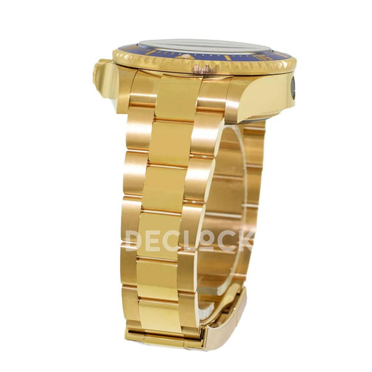 Replica Rolex Sea-Dweller Deepsea 136668LB Yellow Gold Blue Dial & Blue Bezel | Declock.