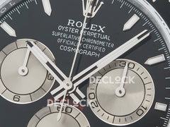 Daytona 126519 Black/Gray Dial in White Gold on Rubber Strap