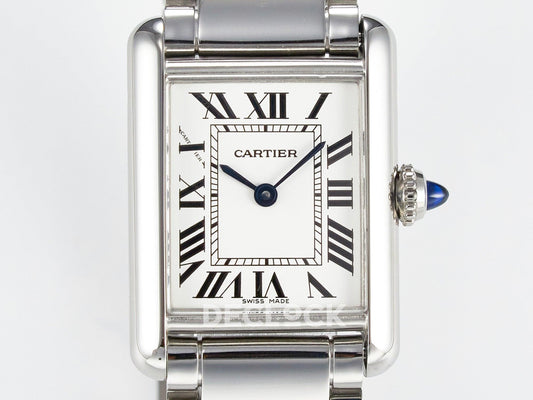Replica Cartier Tank Must SS 33.7mm White Dial on SS Bracelet |  Declock.