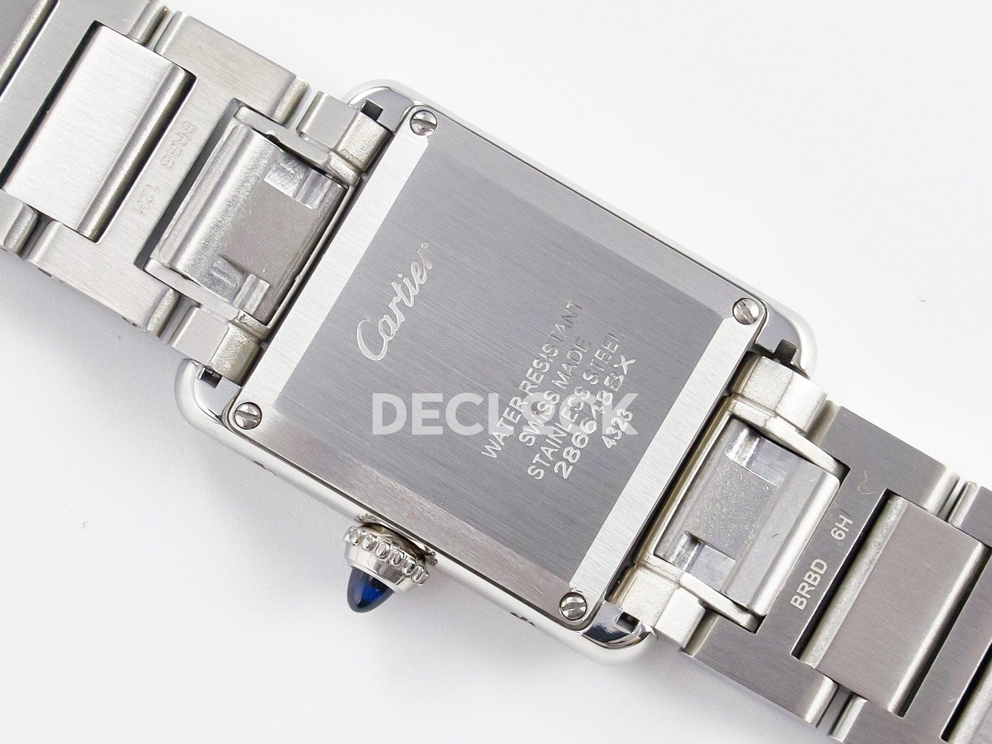 Replica Cartier Tank Must SS 33.7mm White Dial on SS Bracelet |  Declock.