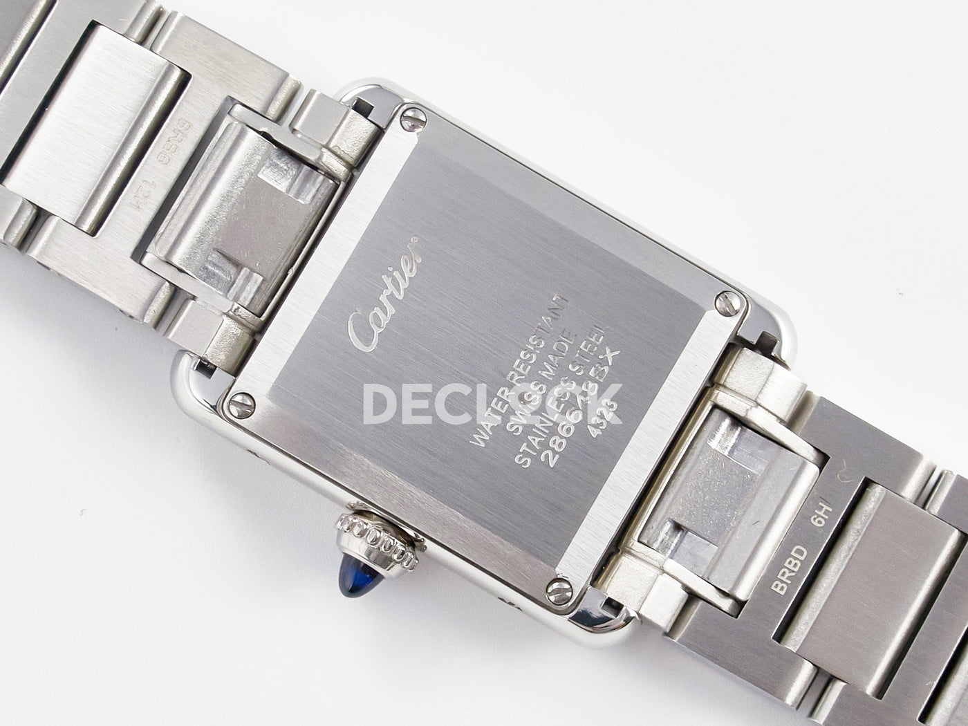 Tank Must SS 33.7mm White Dial on SS Bracelet