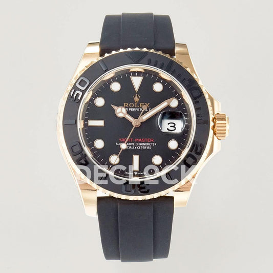 Replica Rolex Yacht-Master 126655 Clean 1:1 RG/Tungsten on Oysterflex |  Declock.