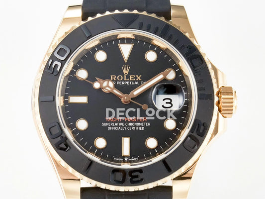 Replica Rolex Yacht-Master 126655 Clean 1:1 RG/Tungsten on Oysterflex | Declock.
