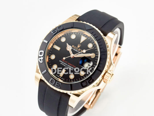 Replica Rolex Yacht-Master 126655 Clean 1:1 RG/Tungsten on Oysterflex | Declock.
