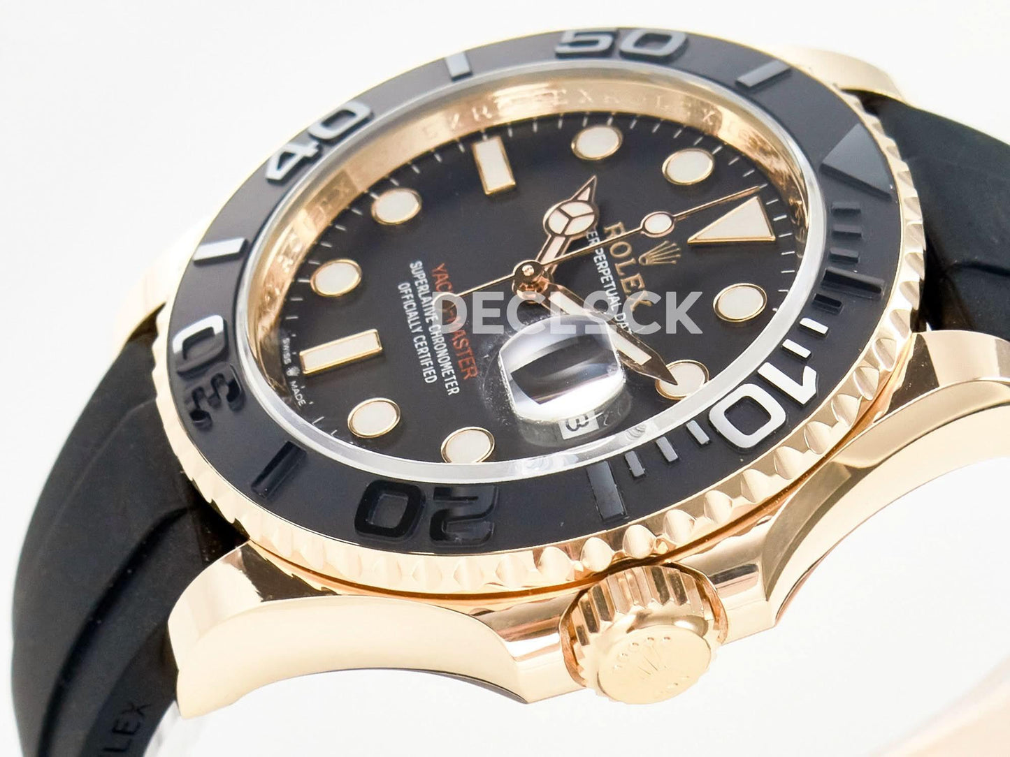 Replica Rolex Yacht-Master 126655 Clean 1:1 RG/Tungsten on Oysterflex |  Declock.
