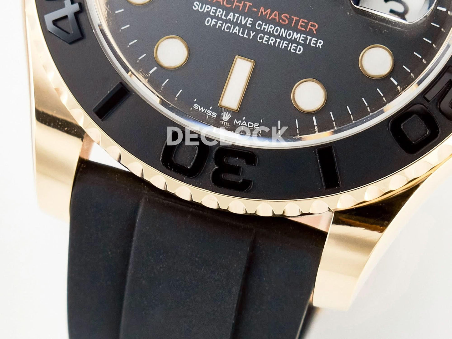 Replica Rolex Yacht-Master 126655 Clean 1:1 RG/Tungsten on Oysterflex |  Declock.