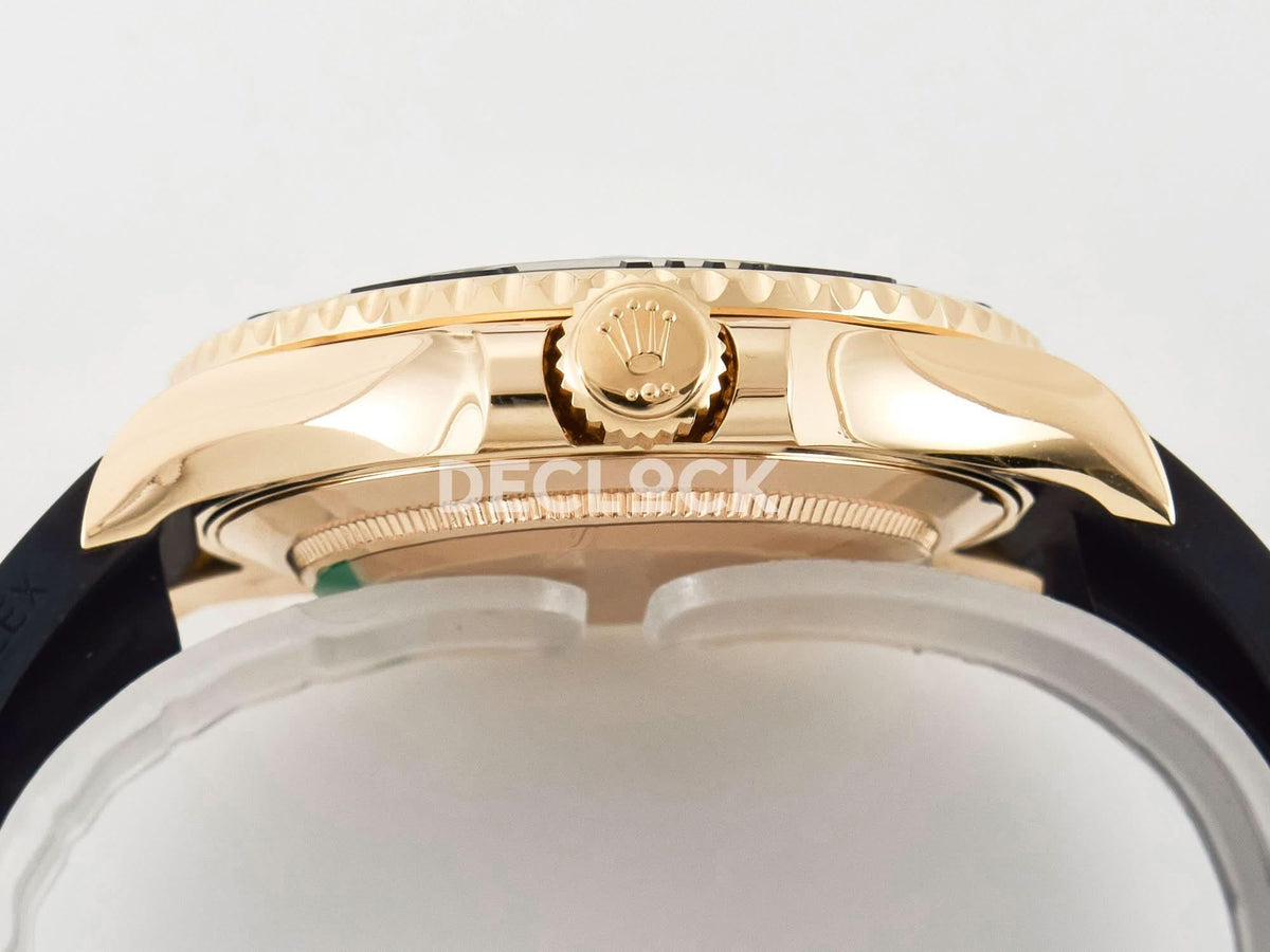 Replica Rolex Yacht-Master 126655 Clean 1:1 RG/Tungsten on Oysterflex |  Declock.