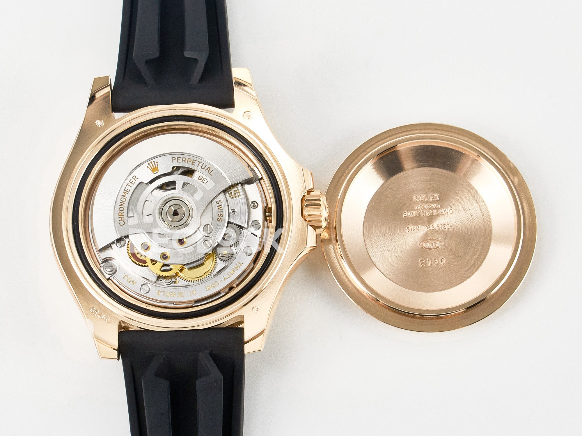 Yacht-Master 126655 Clean 1:1 RG/Tungsten on Oysterflex