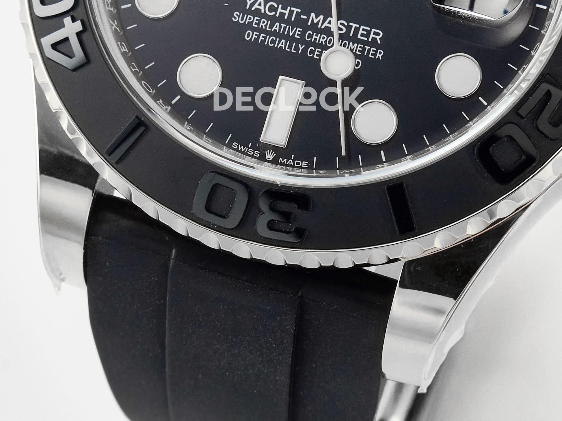 Replica Rolex Yacht-Master 226659 Clean 1:1 WG on Oysterflex Strap |  Declock.