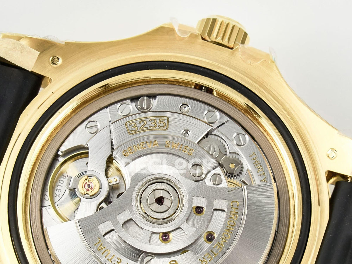 Replica Rolex Yacht-Master 226658 Clean 1:1 YG on Oysterflex Strap |  Declock.