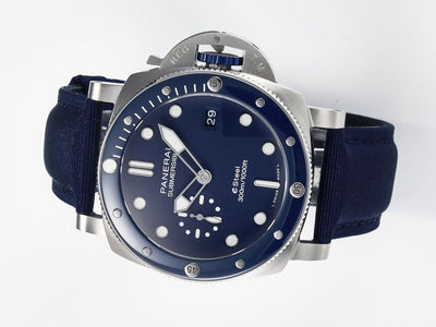 PAM1289 Blue Dial on Blue Nylon Strap