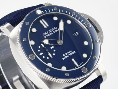 PAM1289 Blue Dial on Blue Nylon Strap