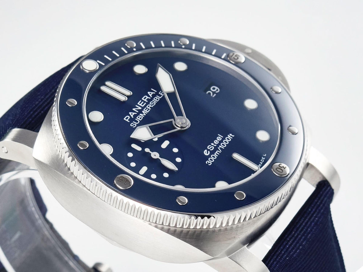 Replica Panerai PAM1289 Blue Dial on Blue Nylon Strap |  Declock.