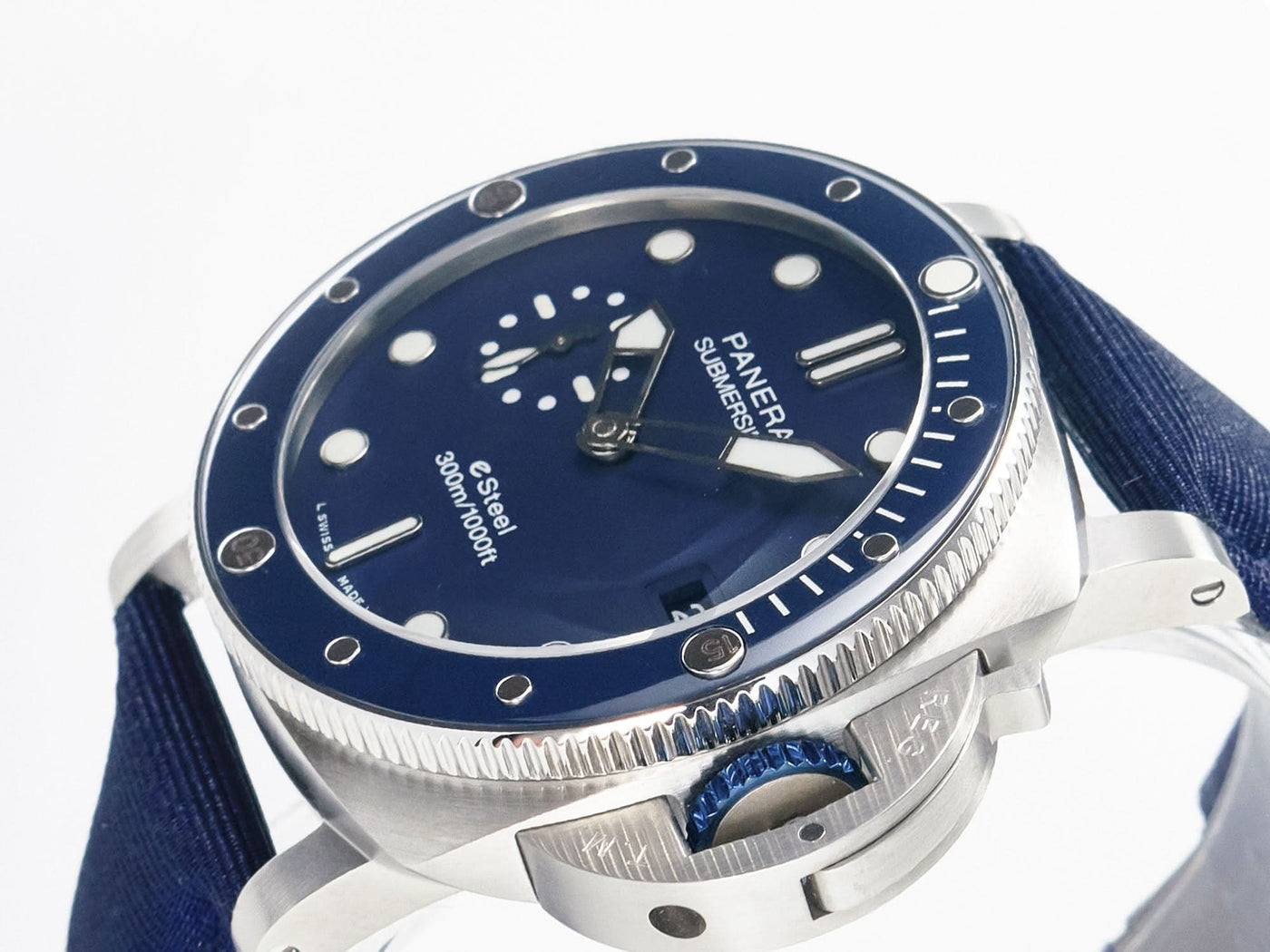 PAM1289 Blue Dial on Blue Nylon Strap