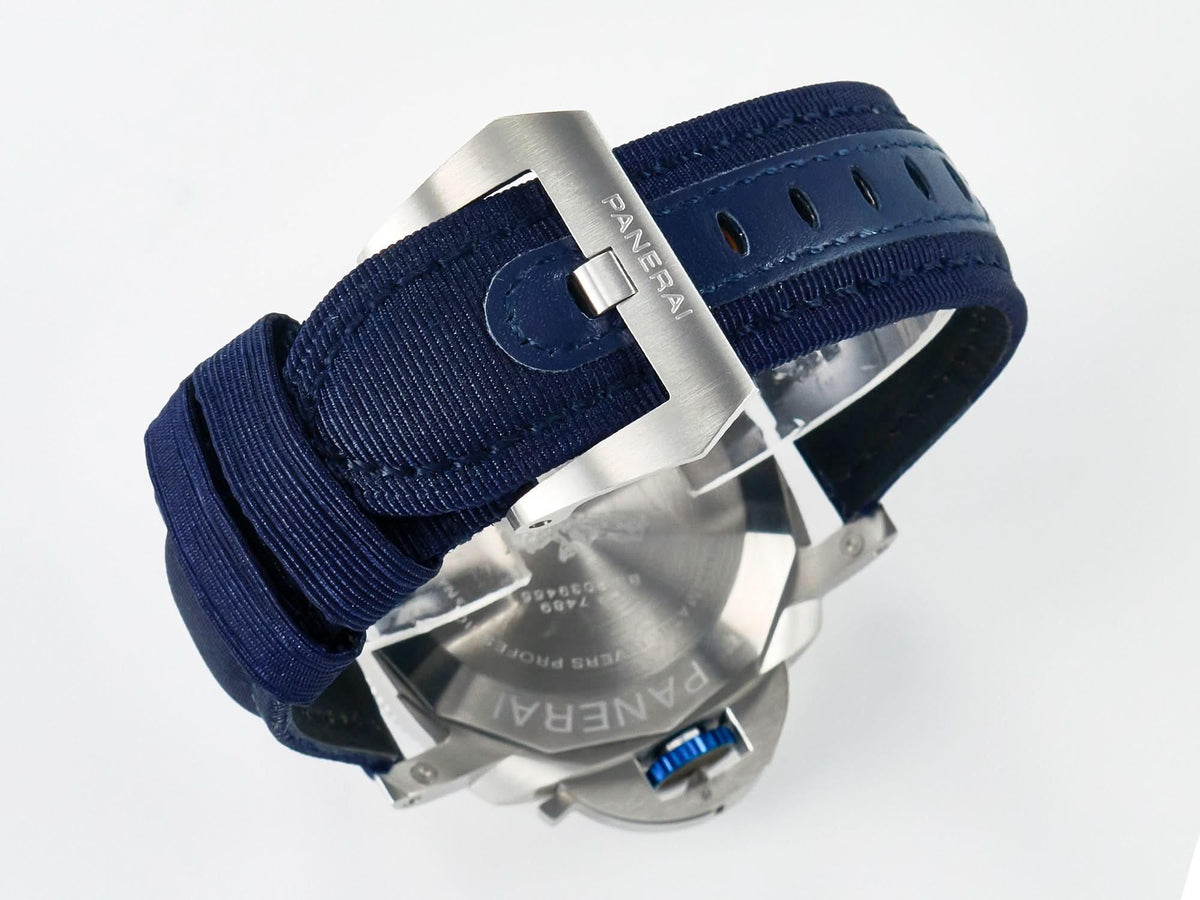 Replica Panerai PAM1289 Blue Dial on Blue Nylon Strap |  Declock.