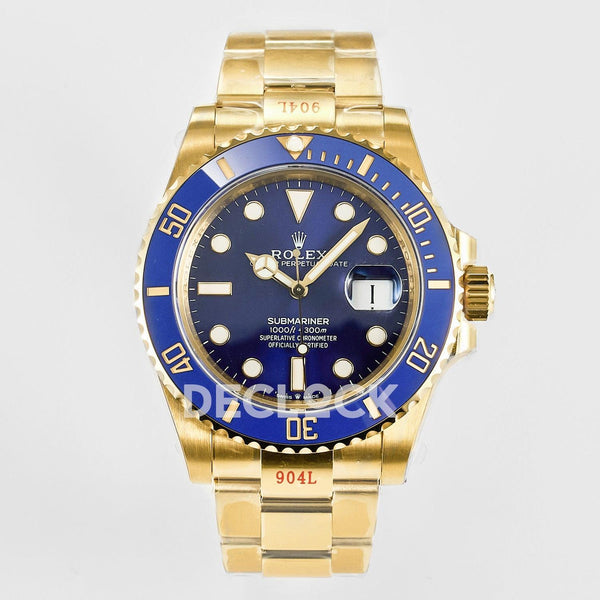 Replica Rolex Submariner 41 126618 LB YG Blue Ceramic 904L Steel VSF 1:1 Best Edition VS3235 |  Declock.