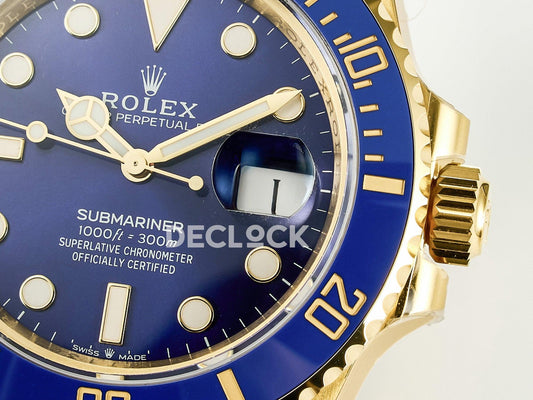 Replica Rolex Submariner 41 126618 LB YG Blue Ceramic 904L Steel VSF 1:1 Best Edition VS3235 | Declock.