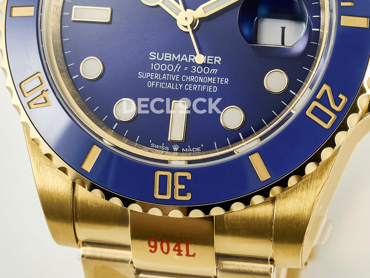Replica Rolex Submariner 41 126618 LB YG Blue Ceramic 904L Steel VSF 1:1 Best Edition VS3235 |  Declock.