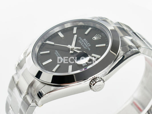 Replica Rolex DateJust 41 126334 904L SS VSF 1:1 Best Edition Gray Dial on Oyster Bracelet VS3235 | Declock.