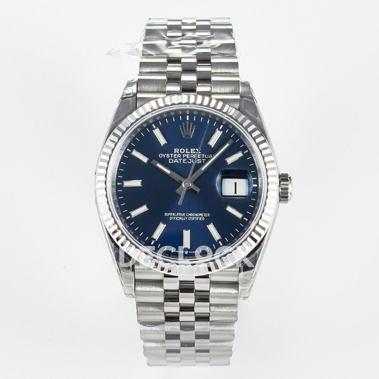 Replica Rolex DateJust 36 126234 904L SS VSF 1:1 Best Edition Blue Dial on Jubilee Bracelet VS3235 |  Declock.