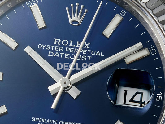 Replica Rolex DateJust 41 126334 904L SS Blue Dial on Jubilee Bracelet | Declock.