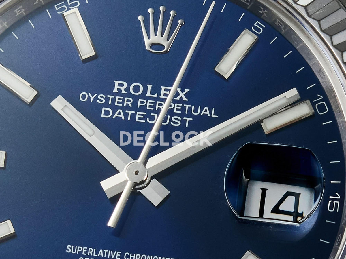 Replica Rolex DateJust 41 126334 904L SS Blue Dial on Jubilee Bracelet |  Declock.