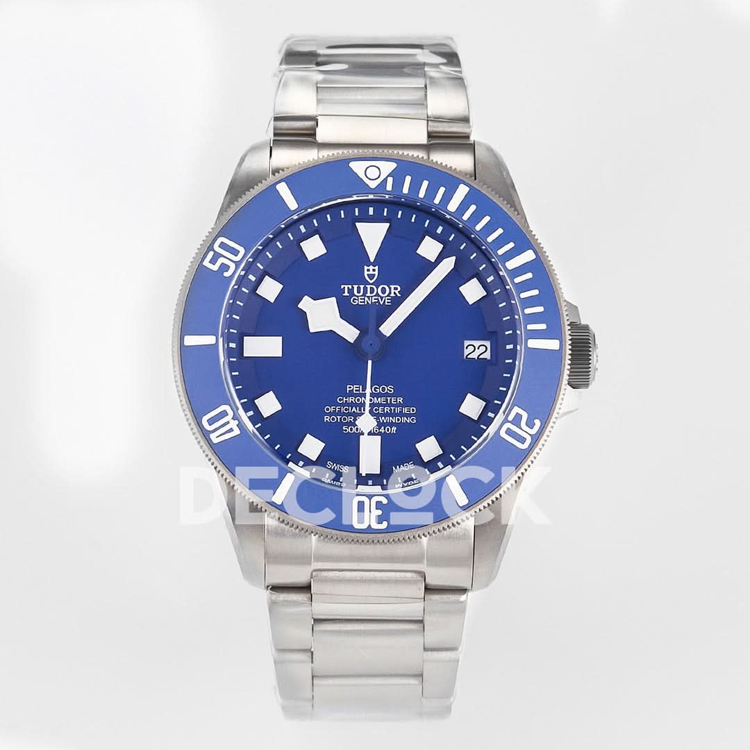 Blue Pelagos on Titanium Bracelet