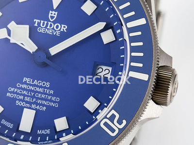 Blue Pelagos on Titanium Bracelet