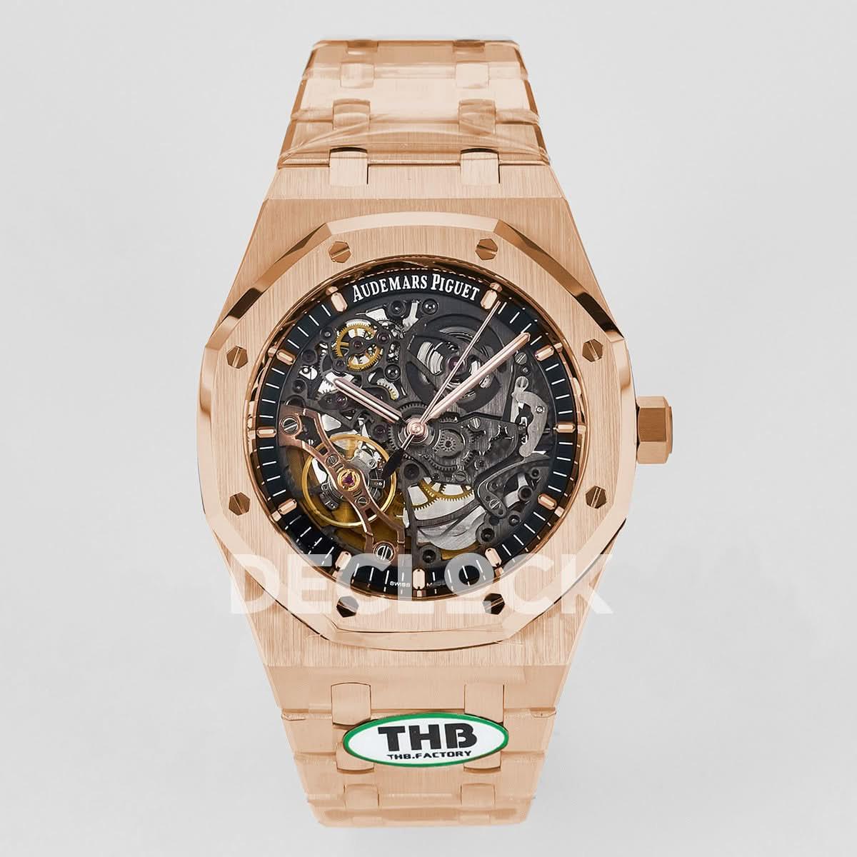 Replica Audemars Pigeut Royal Oak 41mm Openworked 15407 RG THBF 1:1 |  Declock.