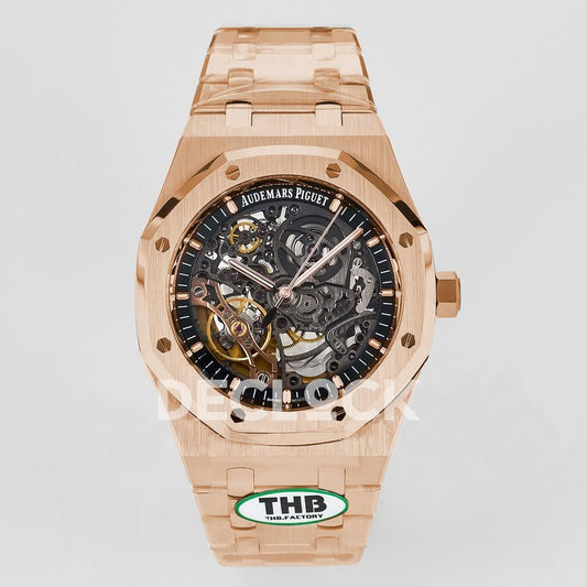 Replica Audemars Pigeut Royal Oak 41mm Openworked 15407 RG THBF 1:1 |  Declock.