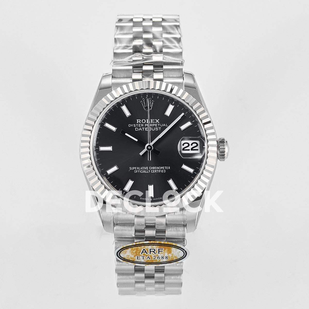 DateJust 31 278274 THBF 1:1 Best Edition 904L Steel Black Dial Stick Marker on SS Jubilee Bracelet HZ Cal.2236