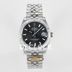 DateJust 31 278274 THBF 1:1 Best Edition 904L Steel Black Dial Stick Marker on SS Jubilee Bracelet HZ Cal.2236