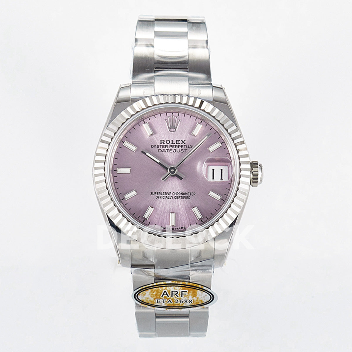 DateJust 31 278274 ARF 1:1 Best Edition 904L Steel Pink Dial Stick Marker on SS Oyster Bracelet ETA 2688