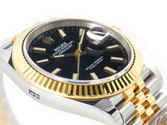 DateJust 41mm 126333 Black Stick Dial on Jubilee Bracelet