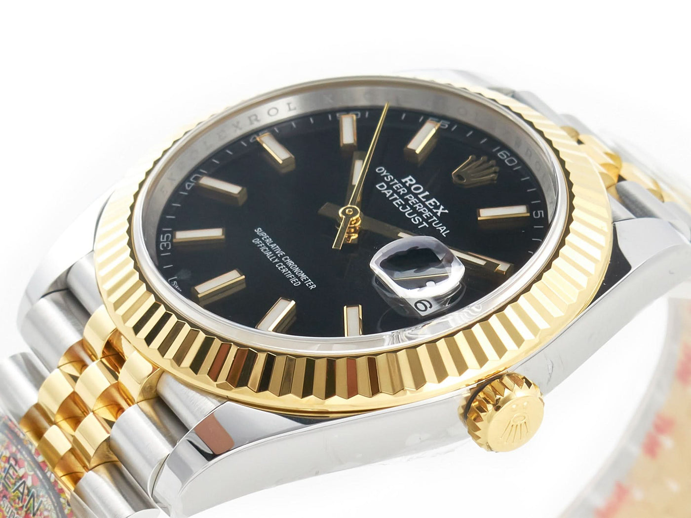 DateJust 41mm 126333 Black Stick Dial on Oyster Bracelet