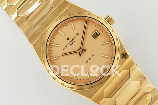 Replica Vacheron Constantin Les Historiques 222 Champagne Dial in Yellow Gold |  Declock.