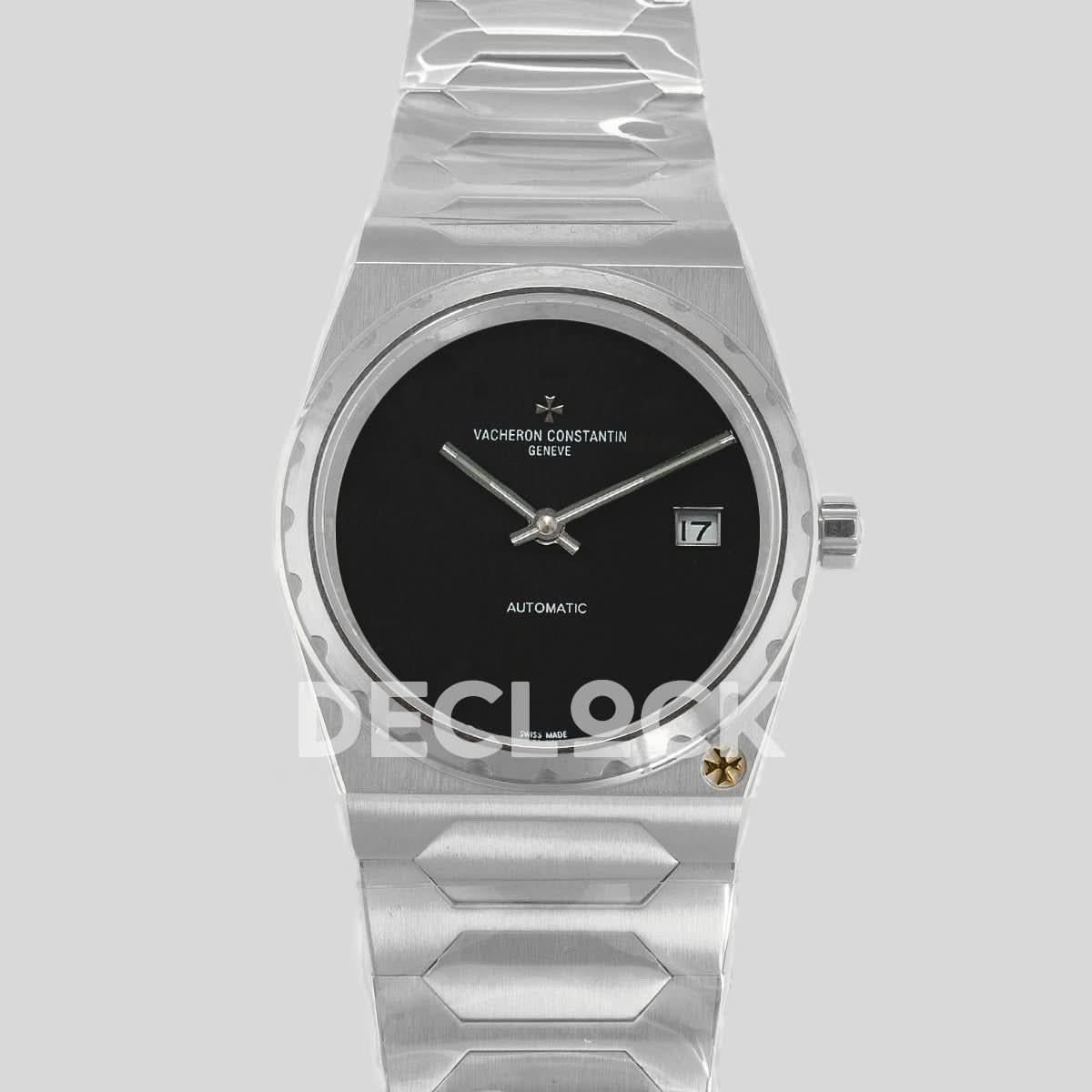 Replica Vacheron Constantin Les Historiques 222 Black Dial in Silver |  Declock.