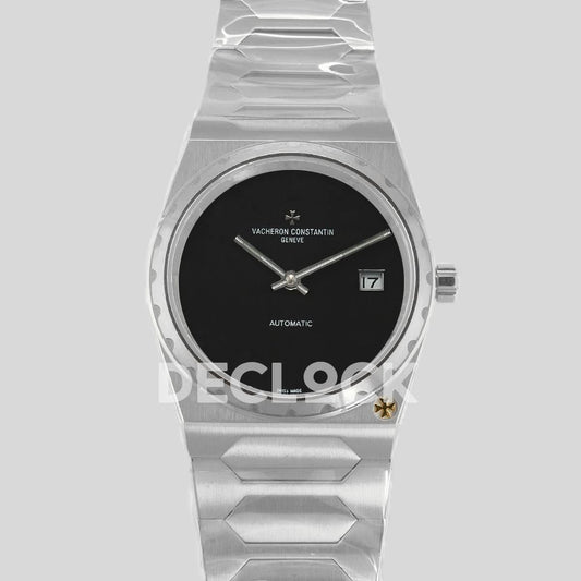 Replica Vacheron Constantin Les Historiques 222 Black Dial in Silver |  Declock.