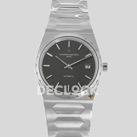 Replica Vacheron Constantin Les Historiques 222 Black Dial Textured in Silver |  Declock.