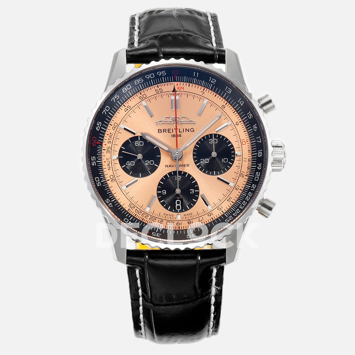 Breitling Navitimer B01 Chronograph 43 Copper Dial in Steel on Leather Strap