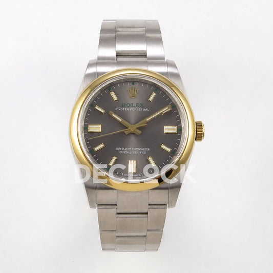 Rolex Oyster Perpetual 36mm 126003 QF Gray Dial JH3230 Free Sprung Replica Watch