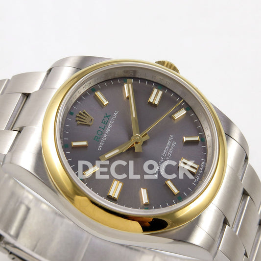 Rolex Oyster Perpetual 36mm 126003 QF Gray Dial JH3230 Free Sprung Replica Watch