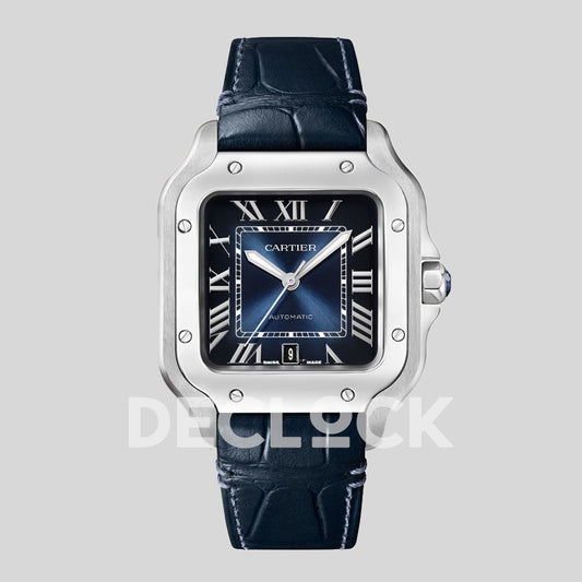 Cartier Santos WSSA0030 Large Blue Dial Replica Watch