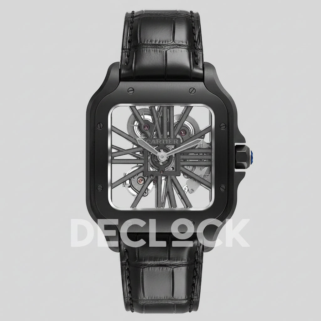 Cartier Santos Skeleton WHSA0009 ADLC Steel Replica Watch